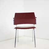 Chrome (Faux) Leather Armchair by Kovona, 1980's, Czechoslovakia