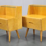 1960s Pair of Night Stands with, Czechoslovakia