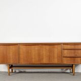 Buffet/canapé-lit milieu du siècle en teck par Morris de Glasgow. Mode vintage.