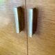 Scandinavian secretary 1960 golden oak