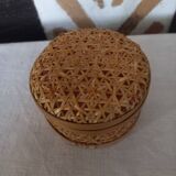 Woven bamboo jewelry box