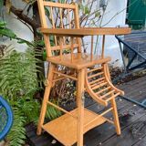 Wooden baby high chair