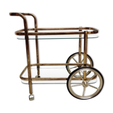 Rolling dessert in gold metal