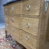 Restored Oak effect Transition style chest of drawers
