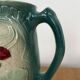 Pichet barbotine Art Nouveau « Capucines »
