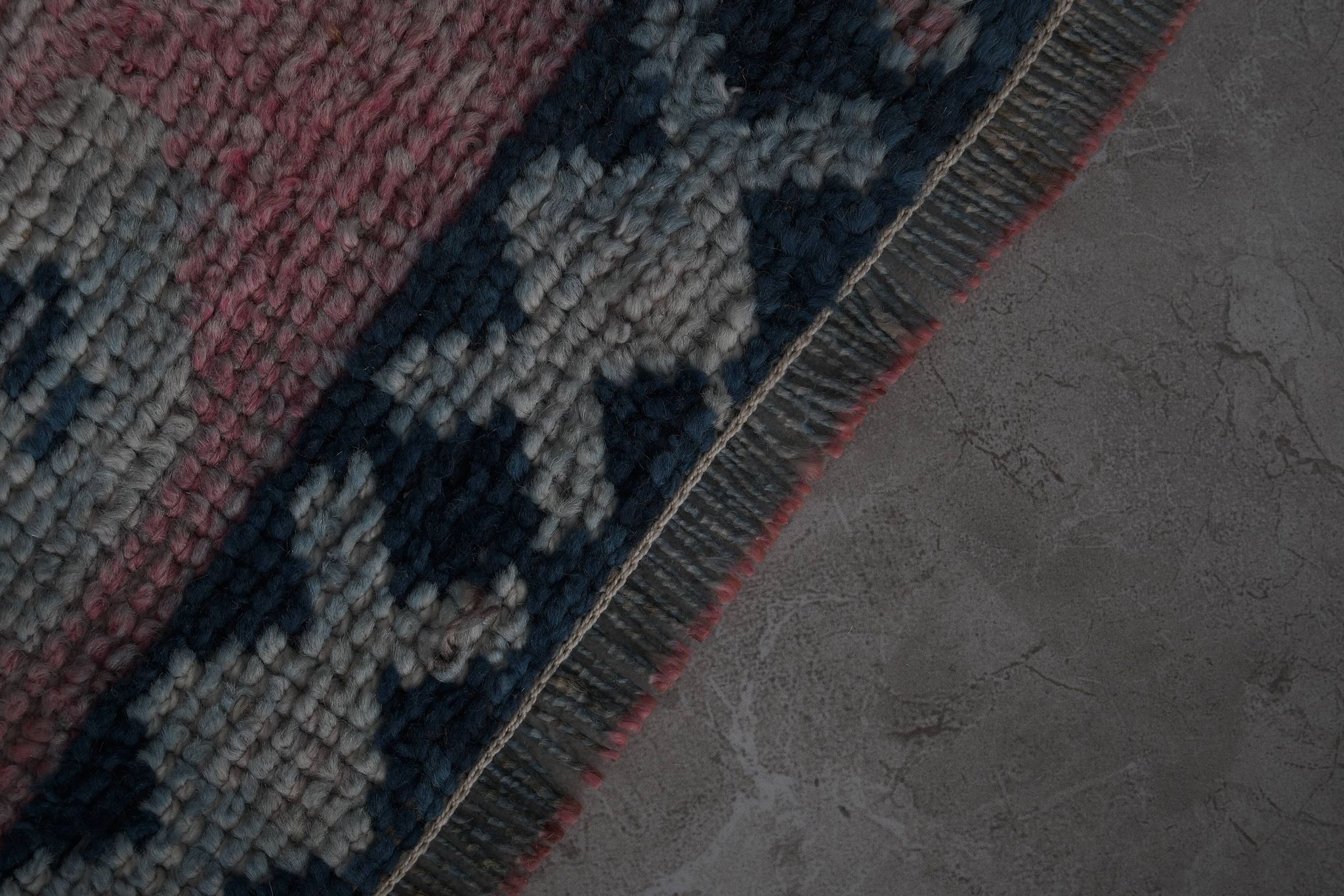 Tapis vintage turc de oushak tissé à la main 104x320 cm