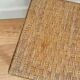 Small vintage 1960 woven rattan side table | Bohemian chic wicker end table, antique bamboo coffee table for the living room.