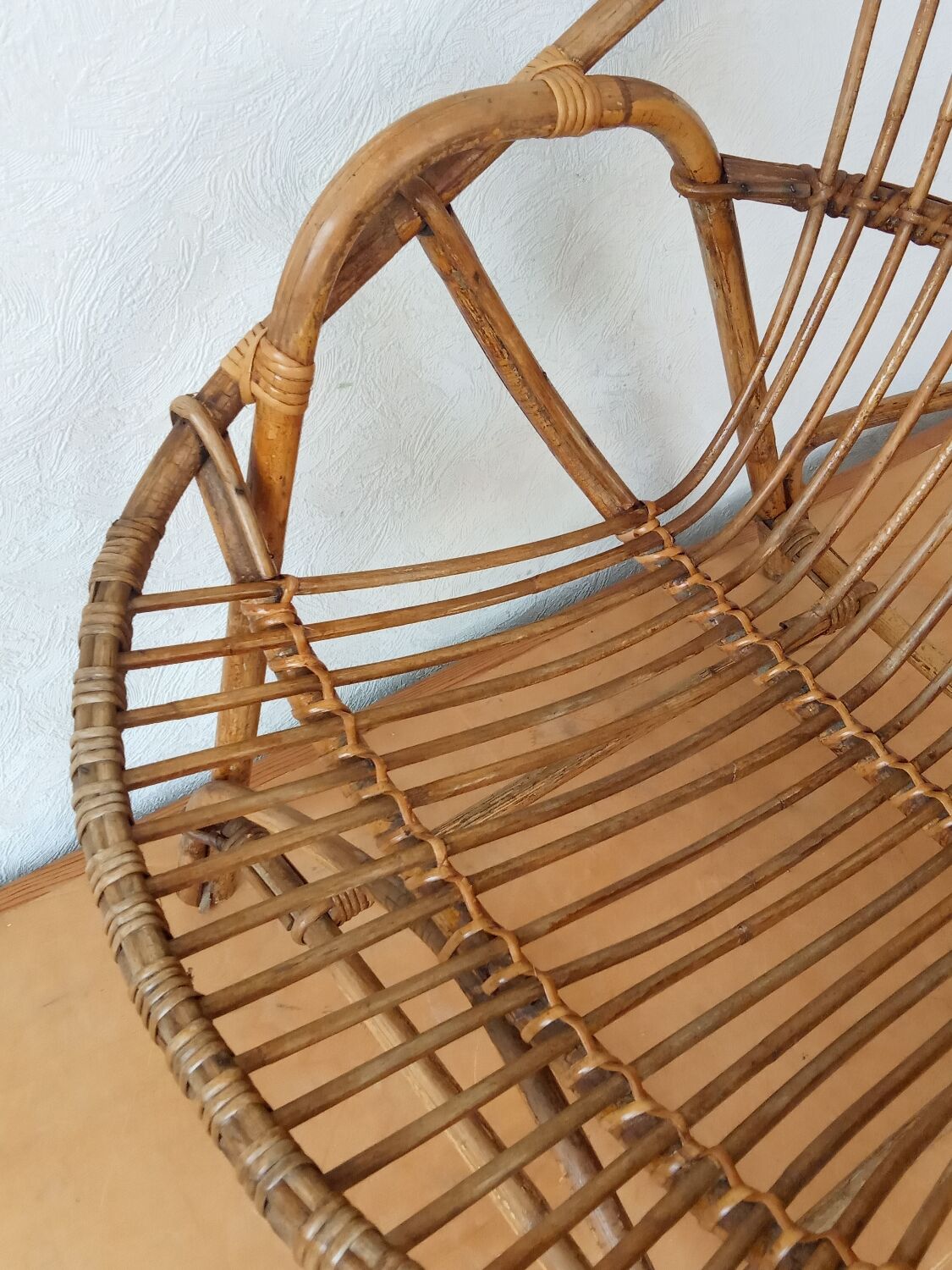 Rattan armchair