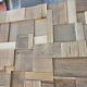 Decorative wall panel in solid oak