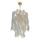 Murano Glass Chandelier "Virgola" Made in Italy Venini Style
