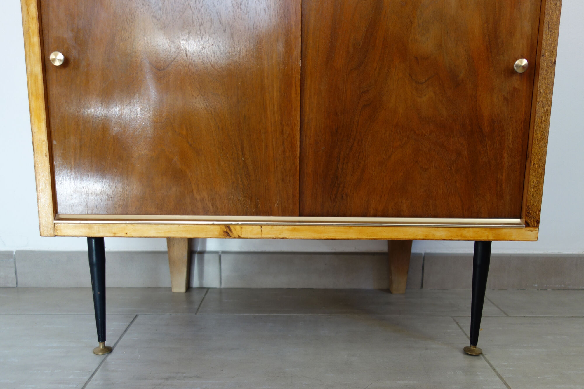 Vintage asymmetrical bookcase