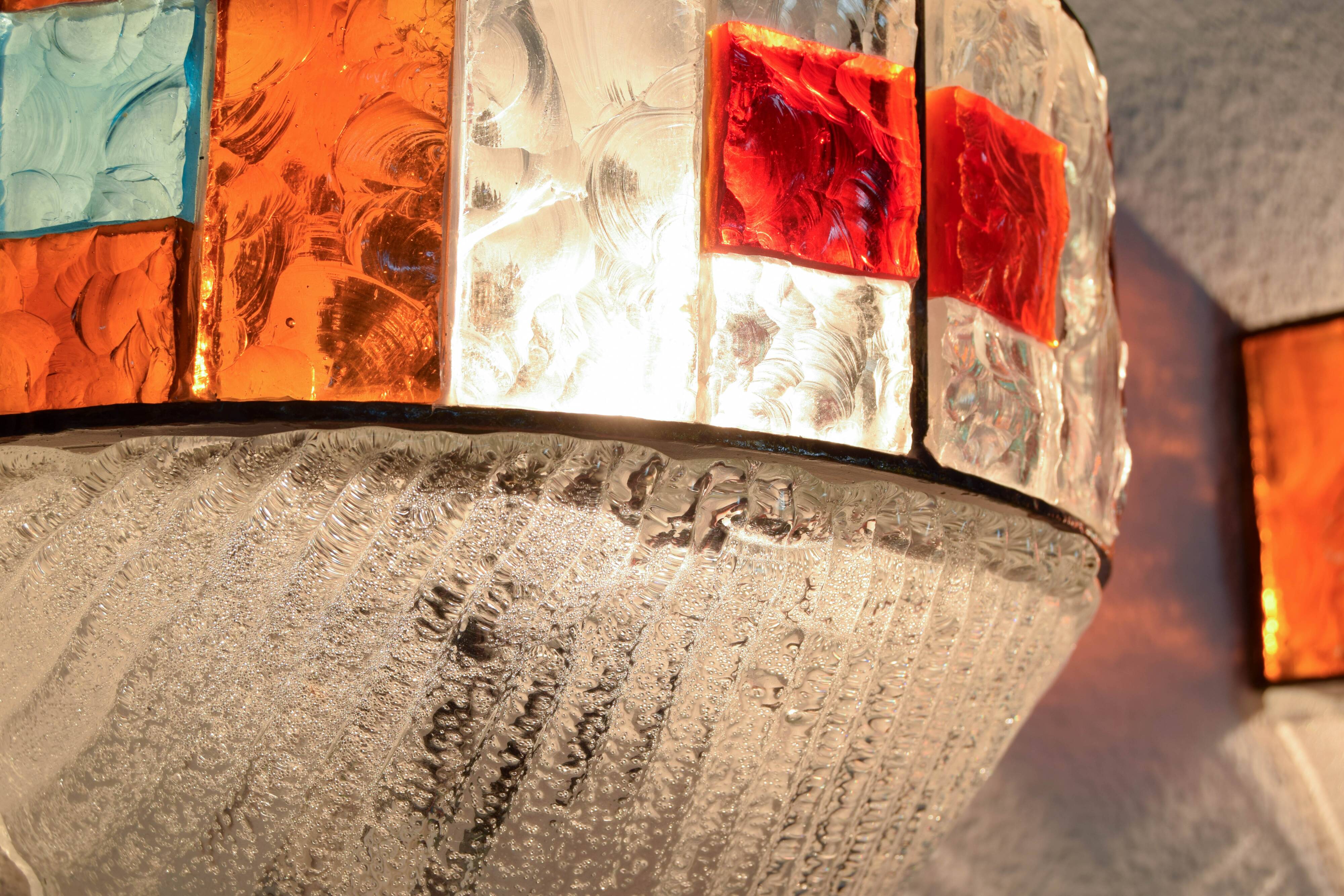 Set of Two Mid-Century Italian Modern Longobard Poliarte Sconces