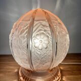 Vintage polished glass table lamp