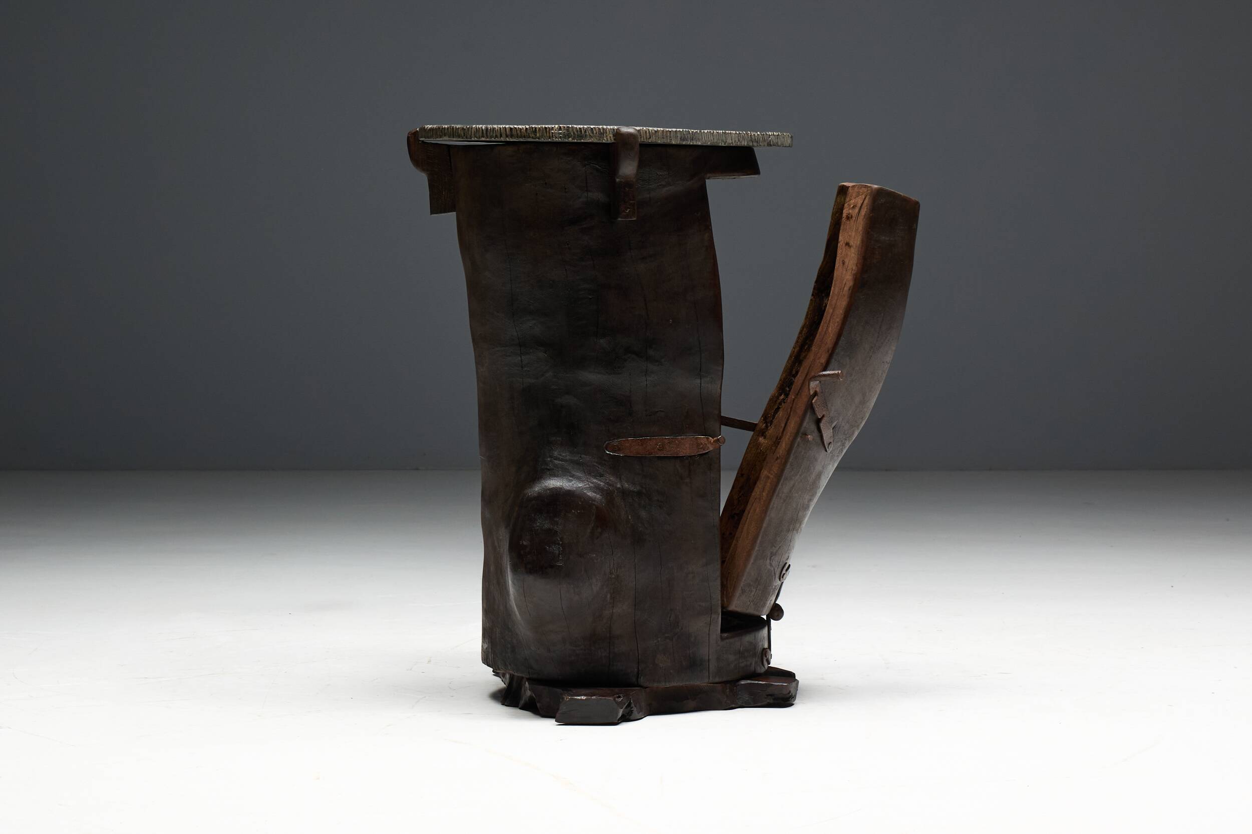 Vernacular rustic side table, France, 19th century
