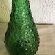 Italian bottle in green glass