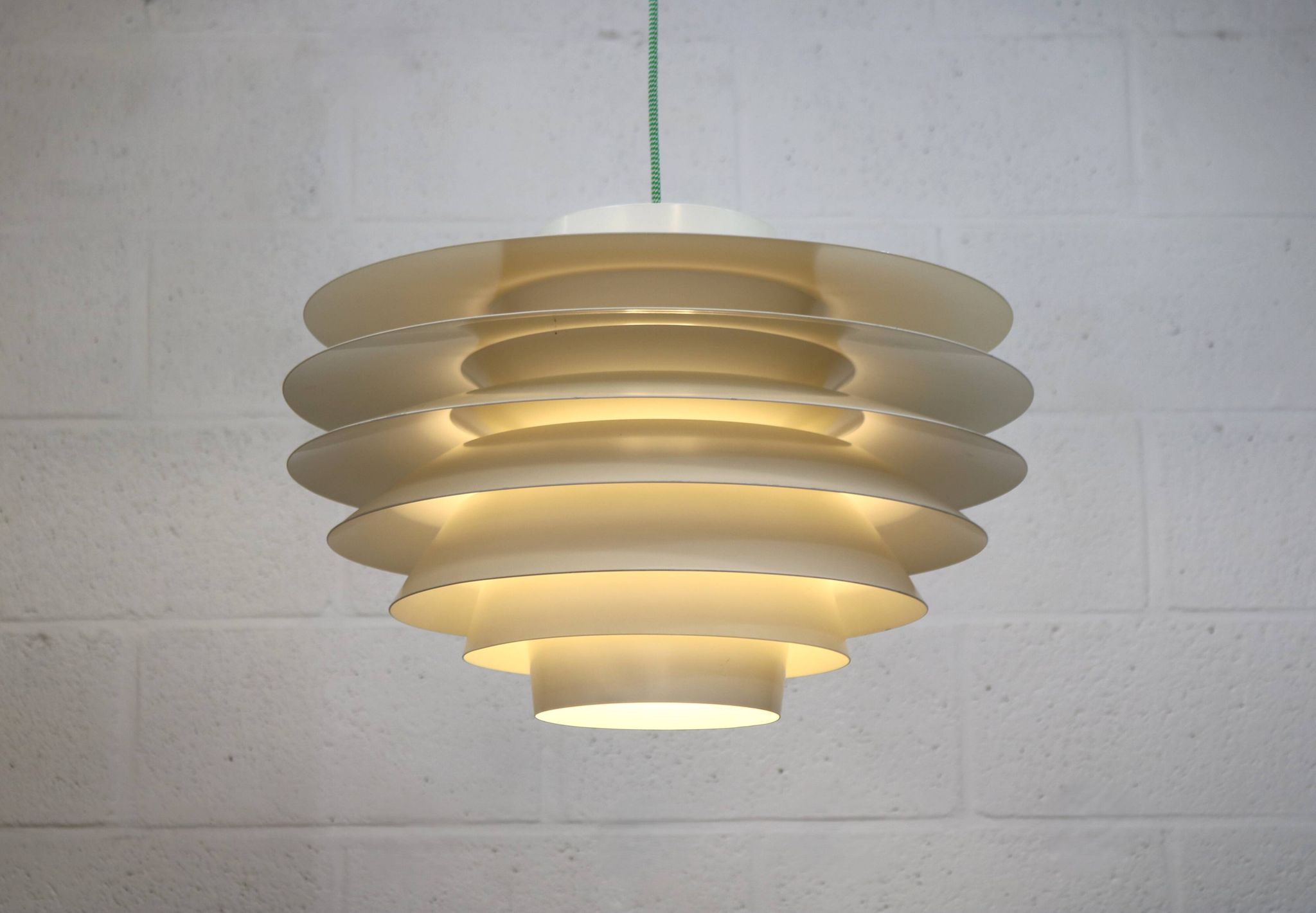 XL Verona Pendant Lamp by Svend Middelboe for Nordisk Solar - 1980s Scandinavian