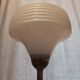 Globe brass bronze floor lamp with frosted edging