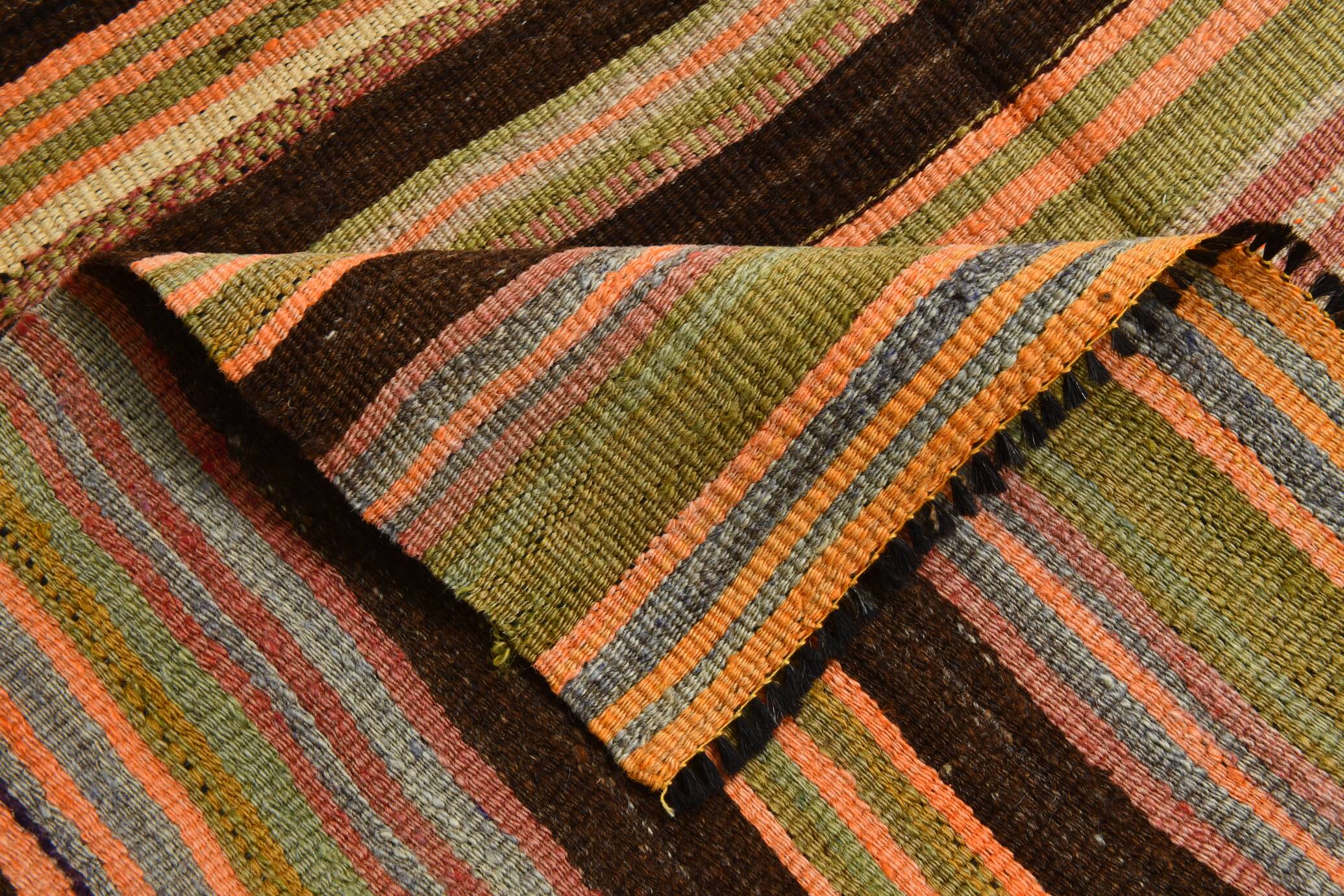 4x7 Rug For Farmhouse Room Vintage Kilim Rug, 139x215Cm