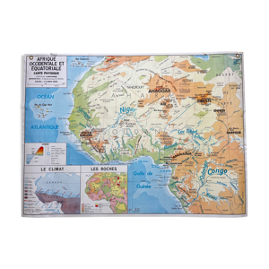 Carte scolaire vintage