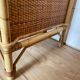 Vintage rattan and woven wicker desk with 4 drawers – Centrepiece – Style