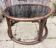 Rattan & glass coffee table “Riviera 70” – round, lightweight, bohemian chic style