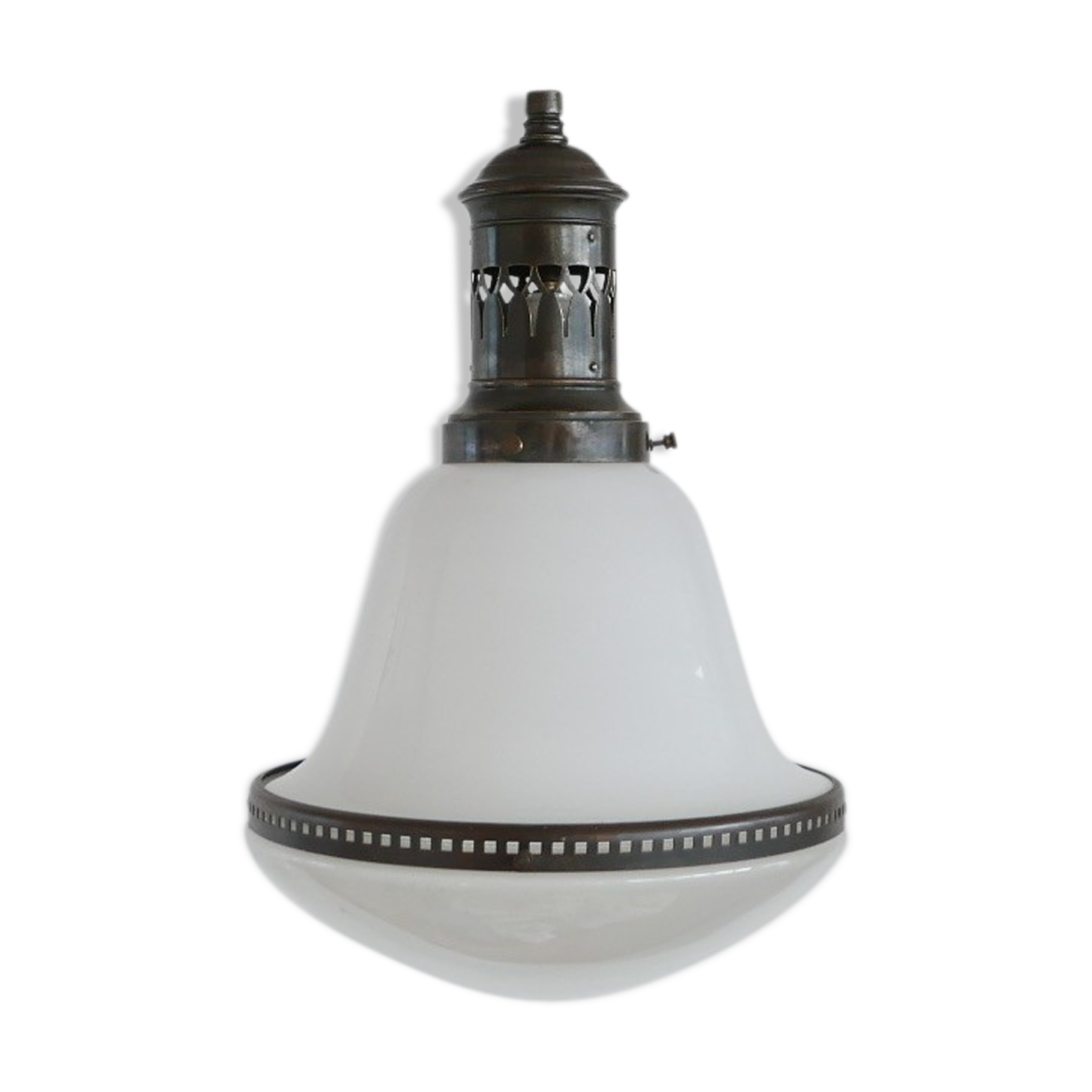 Opaline hanging lamp