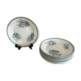 Lot of 9 old dessert plates