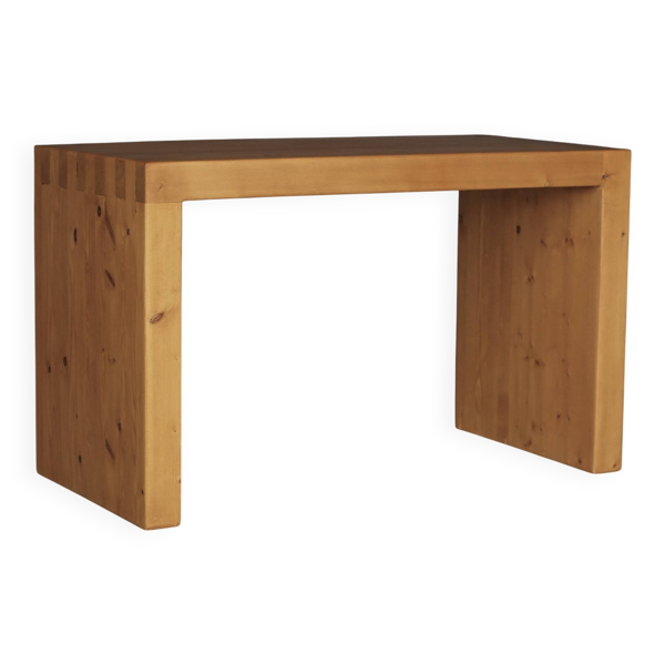 Banc vintage en pin massif années 1970