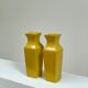 Duo of yellow vases