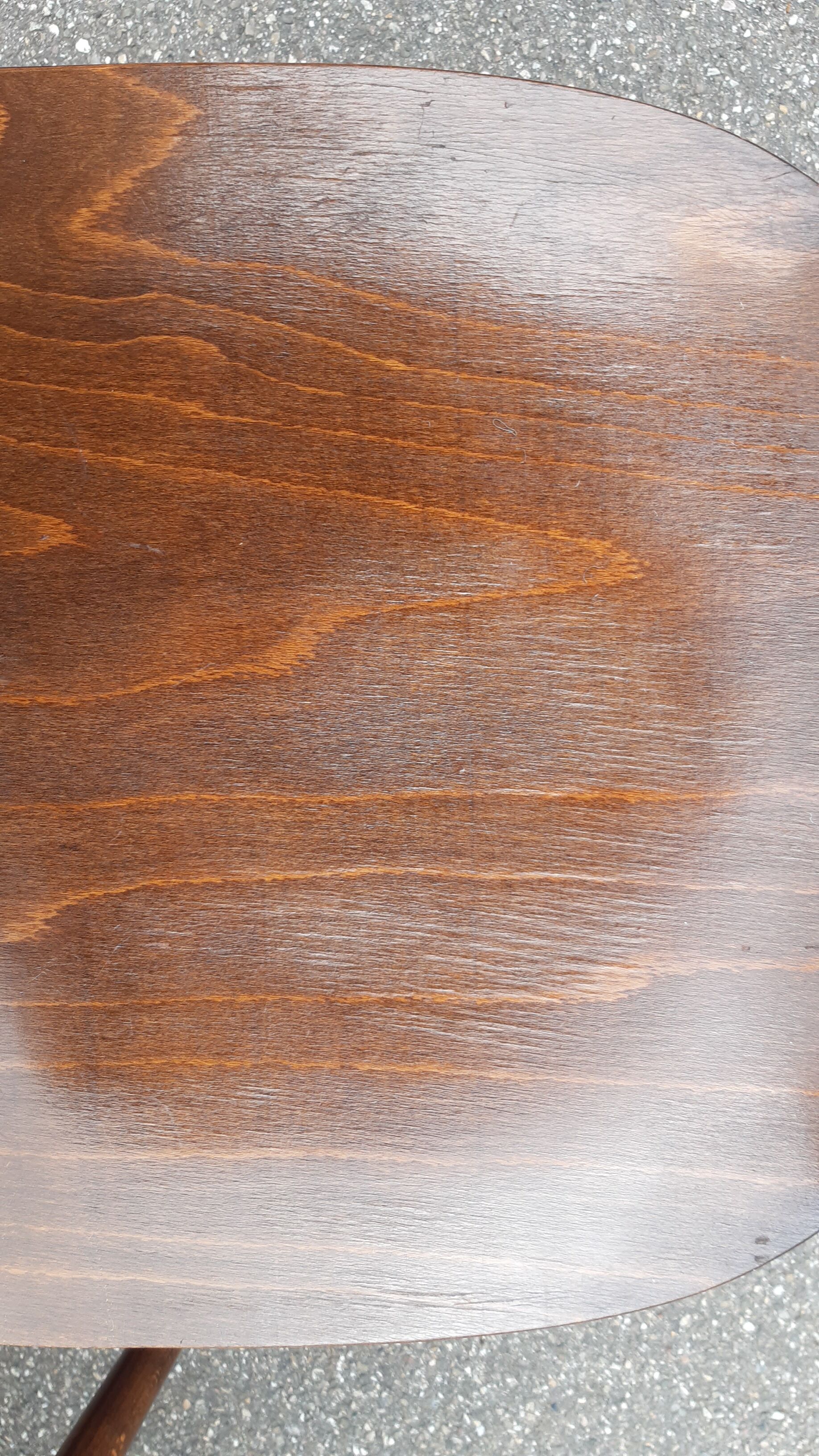 Curved wood bistro chairs edition Ton 1960