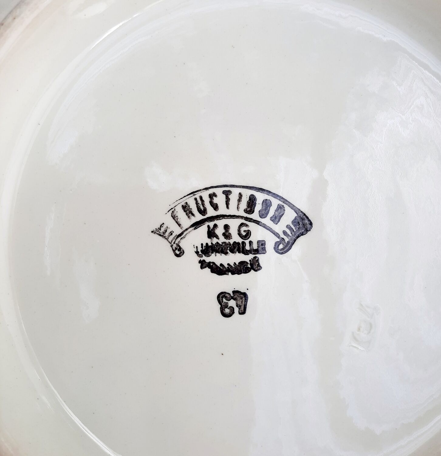 Old mounted plate Lunéville