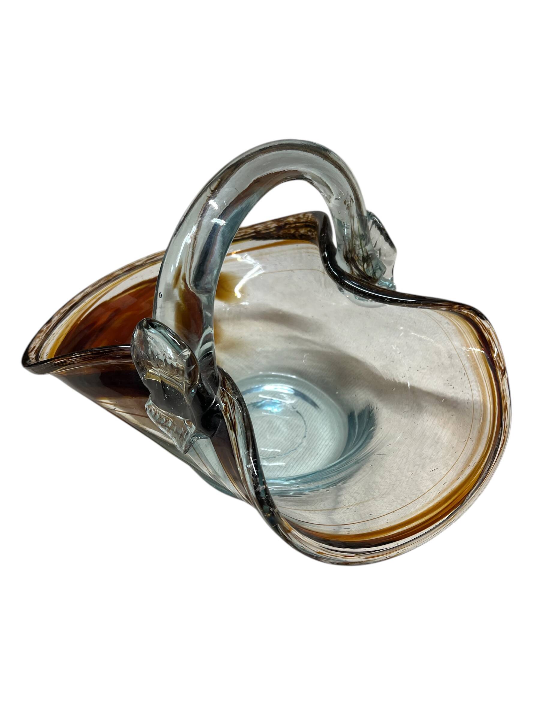 Jean Claude Novaro Glass Fruit Basket