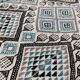 Hand-woven margoum rug in natural wool
