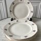 Set of 6 flat plates Digoin Sarreguemines 50s