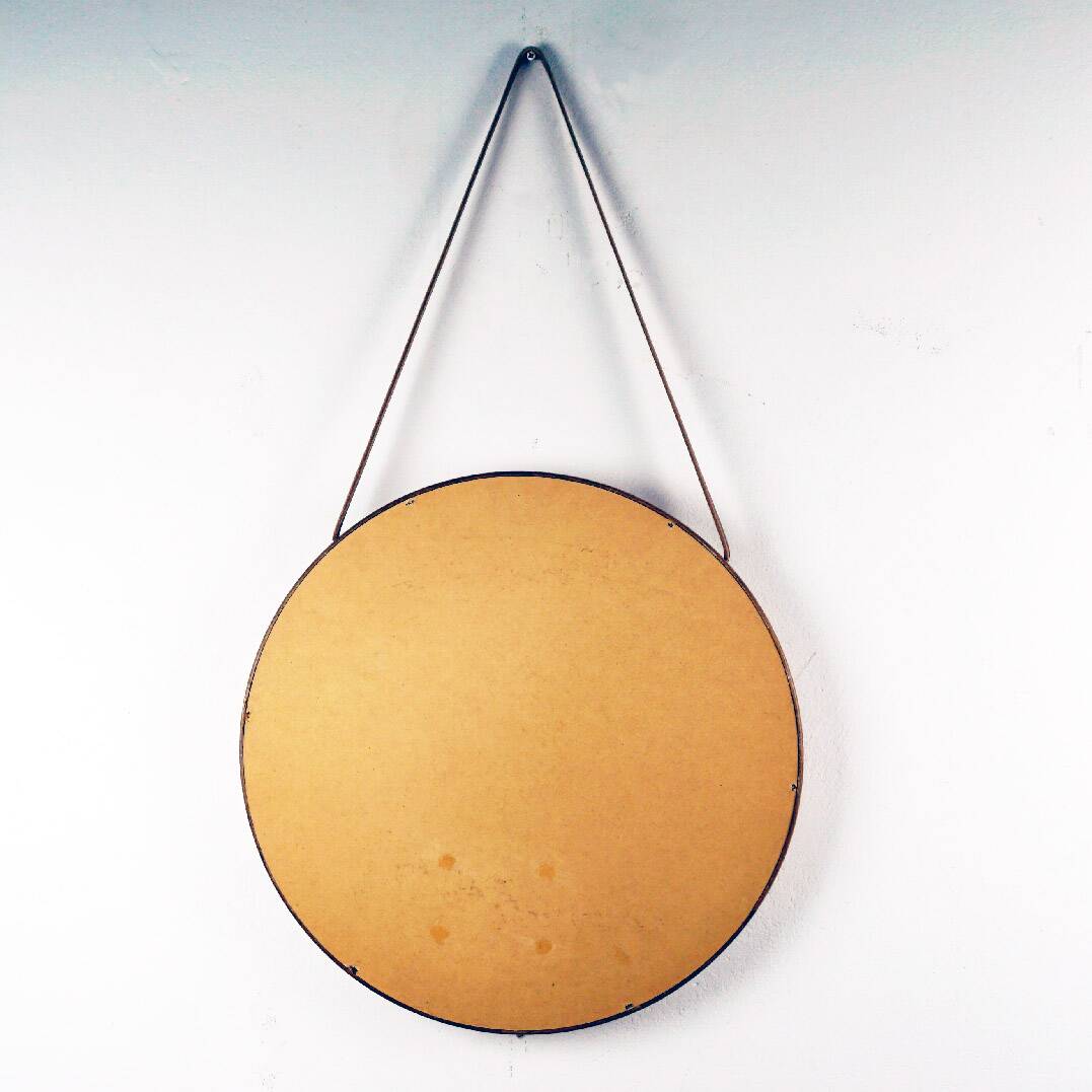 Teak Wall Mirror by Uno and Osten Kristiansson for Luxus Vittsjö Sweden