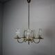 Mid-Century Brass Chandelier, 1970s, Czechoslovakia