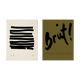 Pair of giclee prints, abstract wall art set of two, 50x70cm