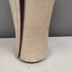 Table lamp in crackled ceramic with brass top, by Jenkin, 1970s.