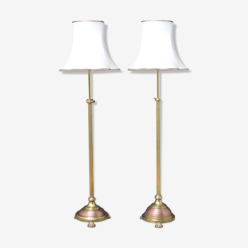 Pair of floor lamps