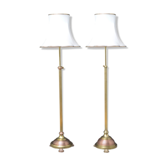 Pair of floor lamps