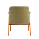 Vintage armchair brown checkered, velvet fabric, solid wood 60s / 70s