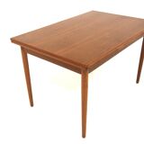 Teak “portfolio” dining room table, Farstrup, Denmark, 1960s