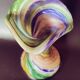 Blown glass vase from Cristallerie Pierre de Lune