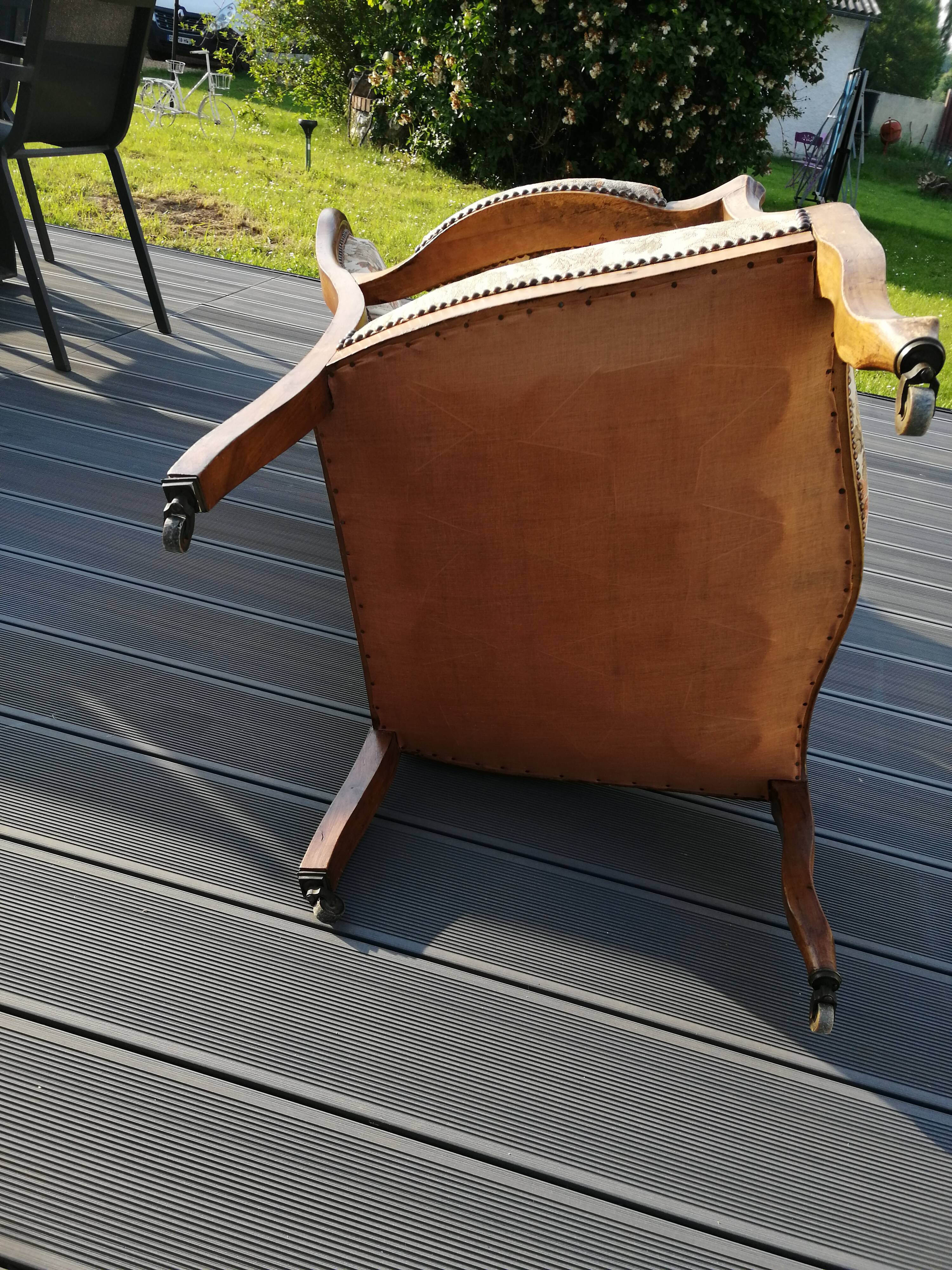 Antique Voltaire armchair