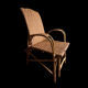 Fauteuil /chaise longue osier années 50/60