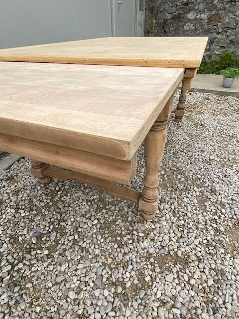 Sanded farmhouse table extension up to 2.54m