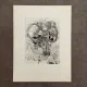 Modern composition drawing 1970 by François de Chabot