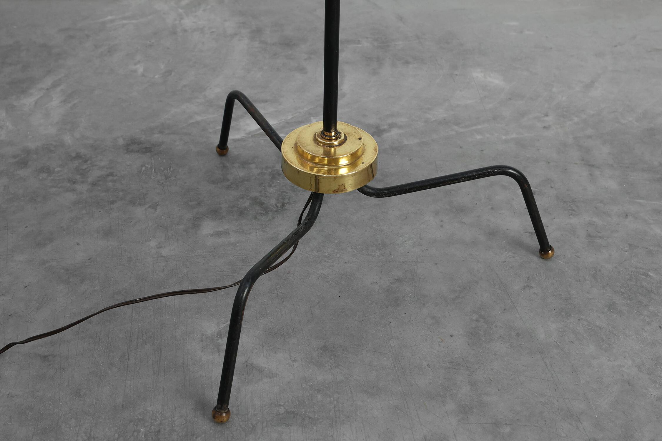 Maison Arlus Three‑Light Floor Lamp, France, 1950