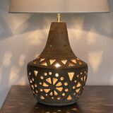 Sandstone lamp signed agnes escala