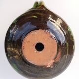 Glazed terracotta candle holder